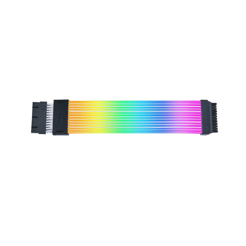 ليان لي سترايمر لاسلكي 24-دبوس مع وحدة تحكم (PW24-1W-T) - كابل تمديد طاقة RGB قابل للعنونة - تحكم لاسلكي بتردد 2.4 جيجاهرتز بطول 315 مم؛ 12.4 بوصة - وحدة التحكم اللاسلكية مرفقة ومطلوبة - Image 3