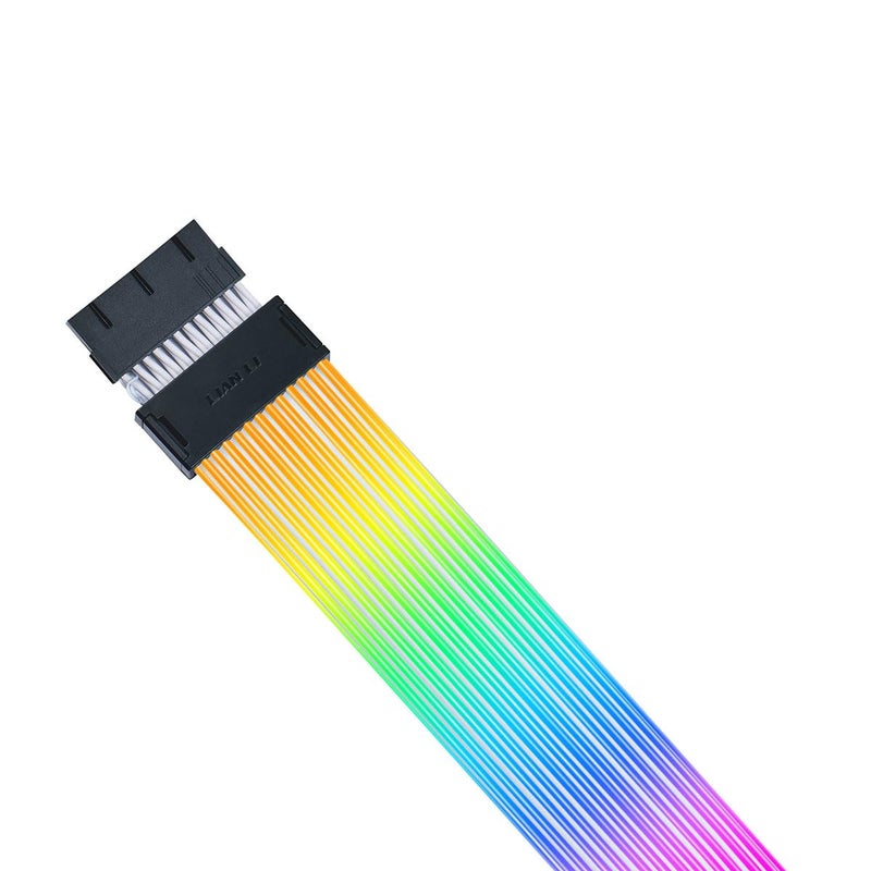 ليان لي سترايمر لاسلكي 24-دبوس مع وحدة تحكم (PW24-1W-T) - كابل تمديد طاقة RGB قابل للعنونة - تحكم لاسلكي بتردد 2.4 جيجاهرتز بطول 315 مم؛ 12.4 بوصة - وحدة التحكم اللاسلكية مرفقة ومطلوبة - Image 1