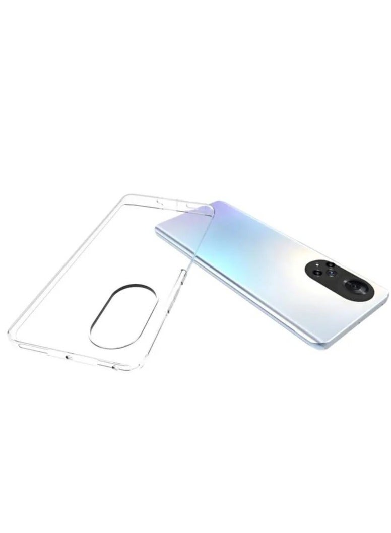 For Huawei Nova 9 Transparent Tpu Silicone Back Cover , Anti Yellowing And High Protective From Shocks Compatible For Huawei Nova 9 (6.57'') (Transparent) - Image 1