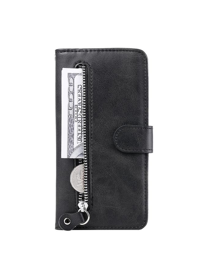 erorex Case For Infinix Hot 40 / Hot 40 Pro Fashion Calf Texture Zipper Leather Phone Case - Image 2