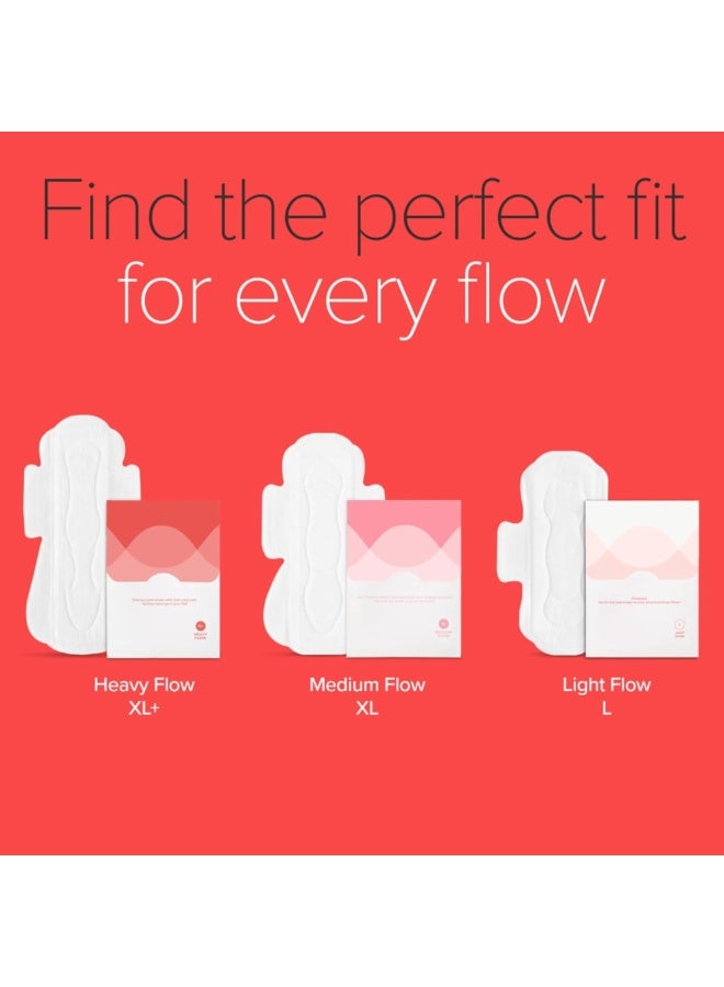 Nua Cotton Sanitary Pads for Women, Toxic-Free & Rash-Free, Unscented, Leakproof – Complete Comfort L, XL, XL+ Assorted Pads (24 Pads) - Image 5