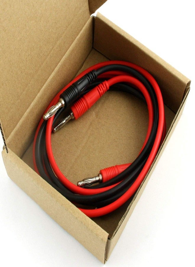 MEETOOT مجموعة كابلات اختبار موصل الموزة إلى موصل الموزة من قطعتين من MEETOOT، 15 أمبير و1 متر - Image 2