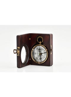 Hediyesahibi Antique Type Compass in Gift Wooden Box  - Image 1