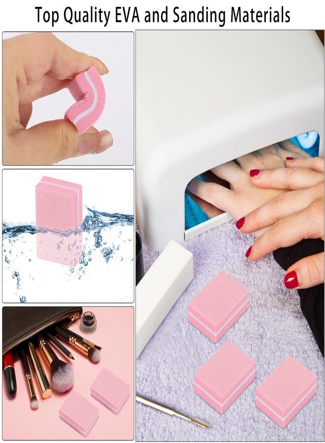 Tecbeauty 102pcs Toe Separators Set - Premium Pedicure Tool 52Pcs Super Soft Pedicure Toe Separator- 50Pcs Mini Nail Buffer Block File 80/100 Grit 2 Sided - Image 5