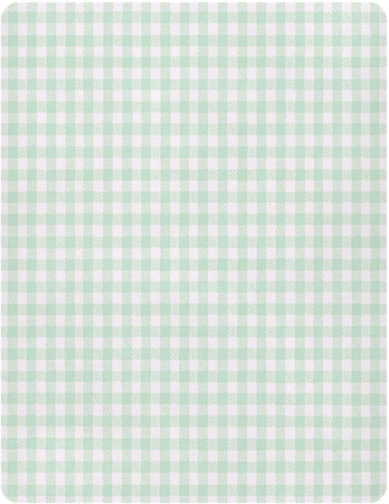Gingham Pattern Crib Sheets for Boys Girls Ultra Soft Breathable Baby Crib Sheet Fitted Crib Sheets for Standard Size Crib and Toddler Mattresses, 52 x 28 Inch - Image 2
