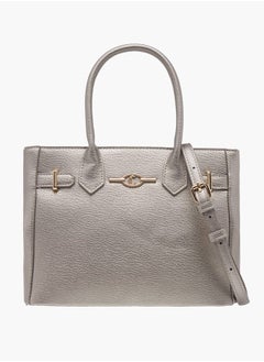 Le Confort Women Textured Tote Bag with Double Handles and Detachable Strap  - Image 1