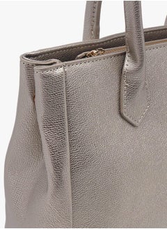 Le Confort Women Textured Tote Bag with Double Handles and Detachable Strap  - Image 5