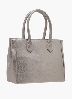 Le Confort Women Textured Tote Bag with Double Handles and Detachable Strap  - Image 3