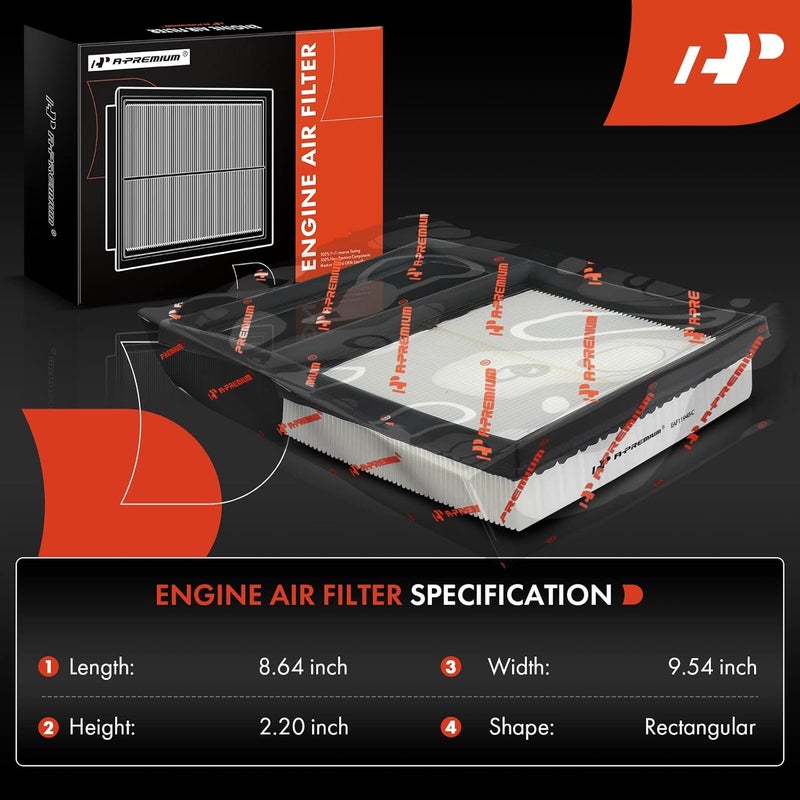 A-Premium Engine Air Filter for Ford and Lincoln Models - Image 2