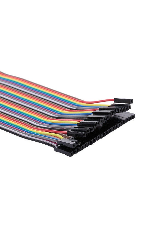 Generic - Breadboard Jumper Wires Male to Female Dupont Cable for Arduino Multicolored Ribbon Cables 40Pin 20cm - Image 1
