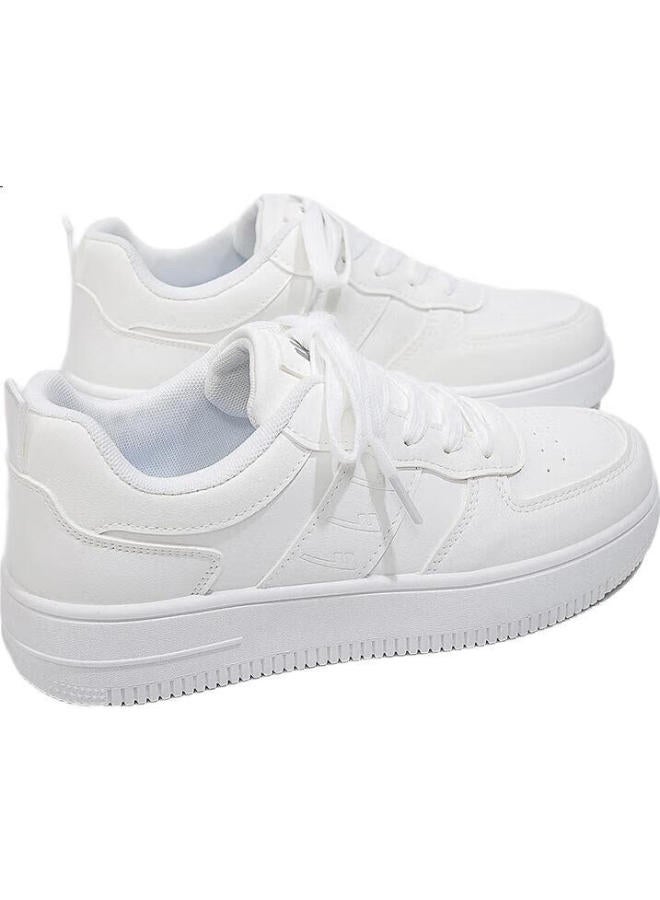 Pull Back أحذية قماشية للنساء من ووريور بأسلوب جديد يناسب جميع الأوقات بسيطة وعصرية أحذية بيضاء للسيدات 36 - Image 3