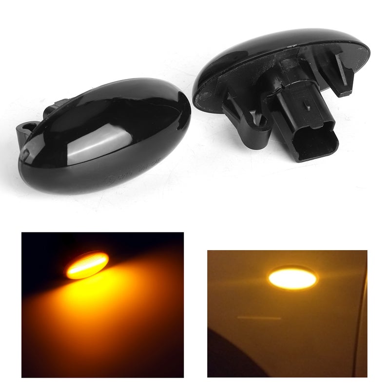 مصباح مؤشر جانبي للإشارات الدوار الديناميكية LED مناسب لبيوجو 1007 107 206 207 307 6325G3 - Image 3