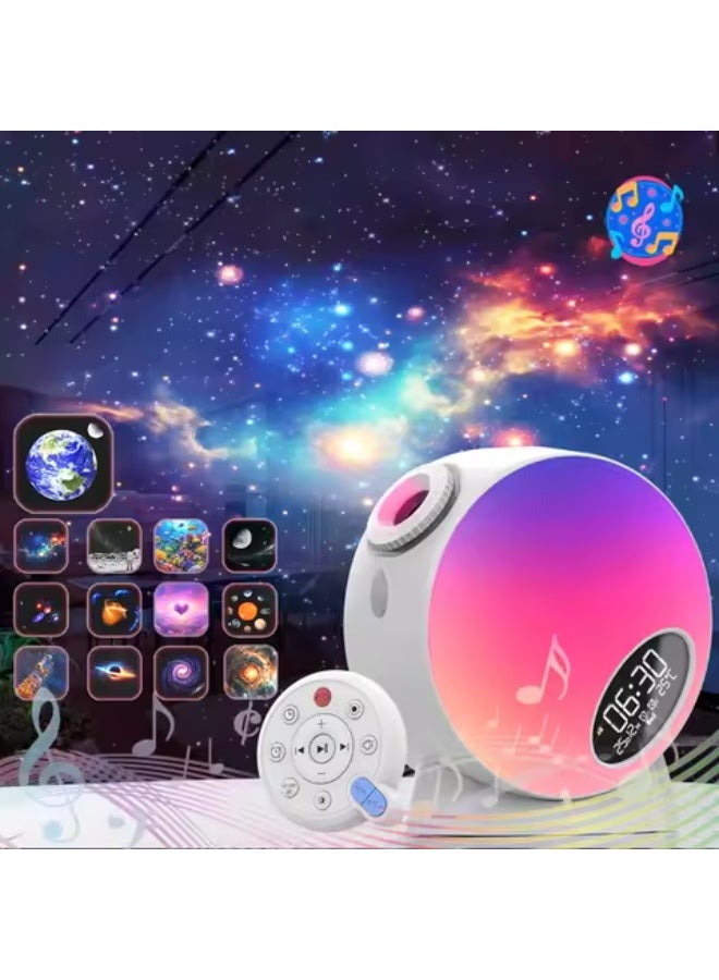 Planetarium Projector Night Light 4K HD Star with Bluetooth Function White Noise Clock for Relaxation and Sleep Aid - Image 5