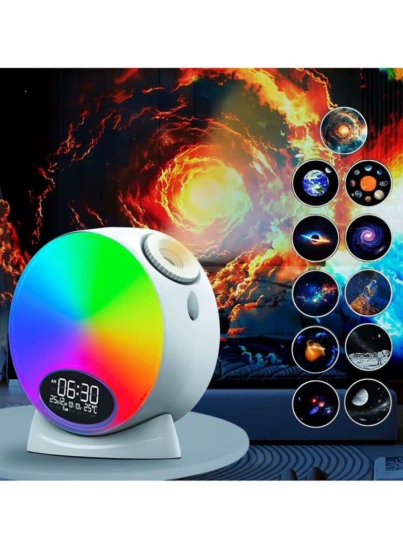 Planetarium Projector Night Light 4K HD Star with Bluetooth Function White Noise Clock for Relaxation and Sleep Aid - Image 1