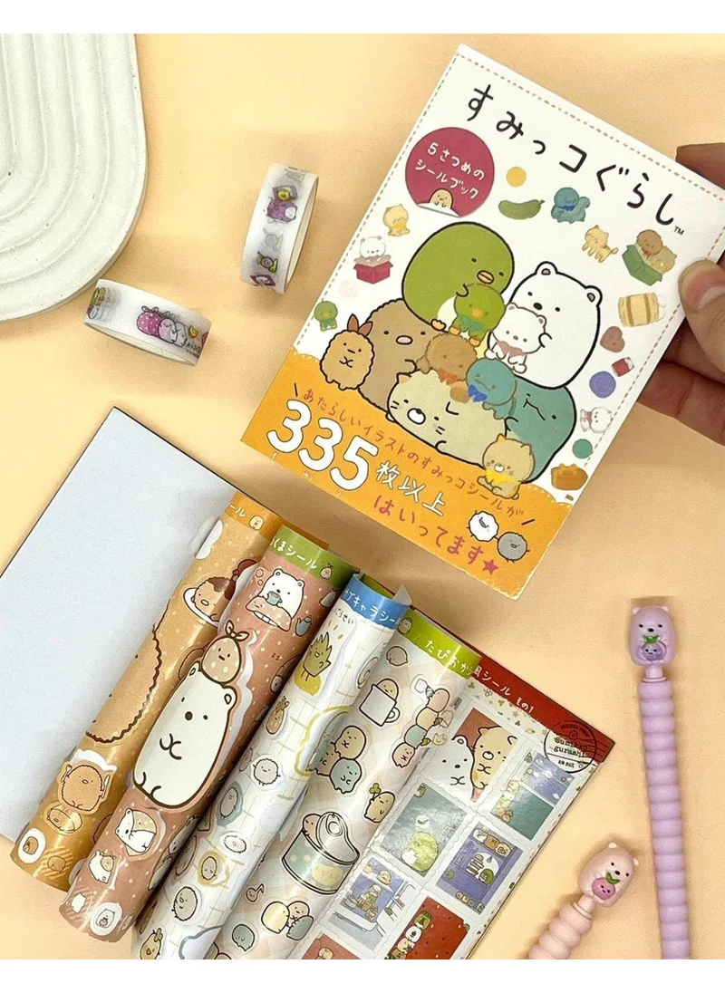 Kağıt Gemi Dükkan Yellow Notebook Sumikko Gurashi Sticker / Bullet Journal / Notebook Decoration / Sticker