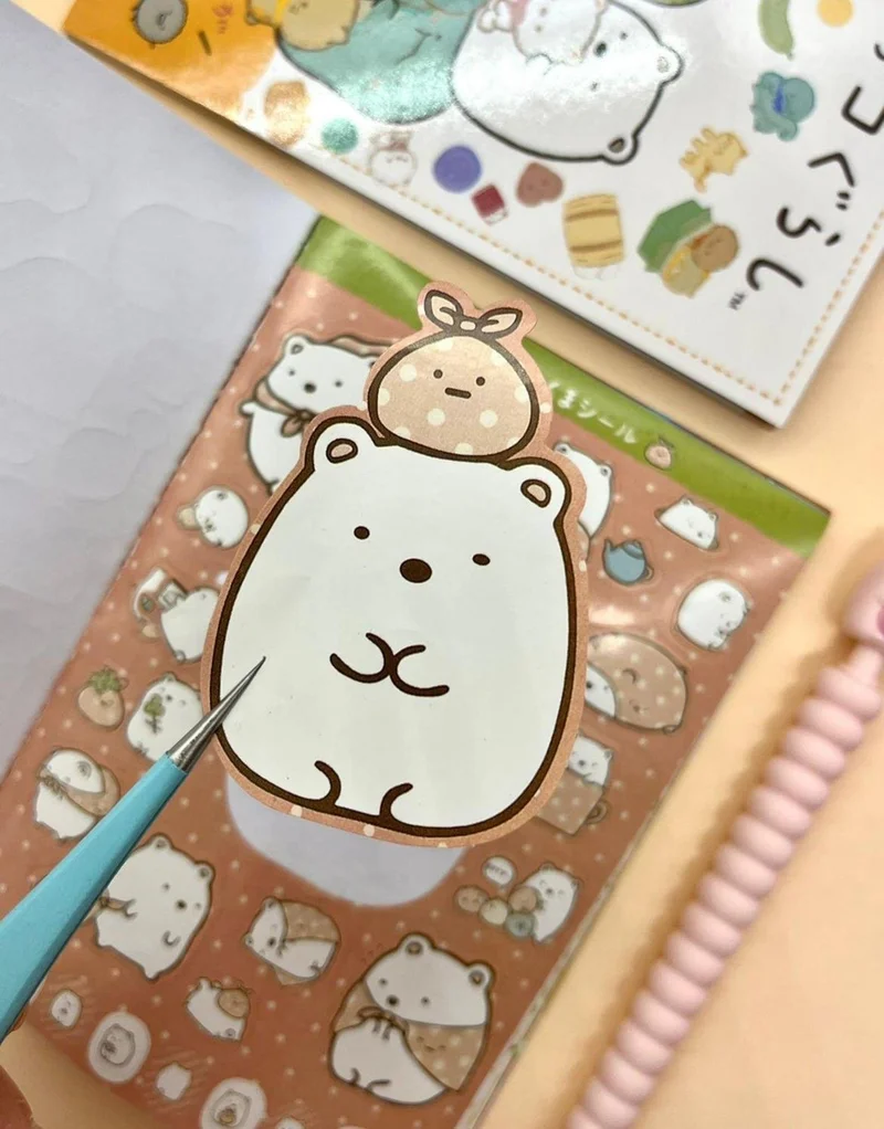 Kağıt Gemi Dükkan Yellow Notebook Sumikko Gurashi Sticker / Bullet Journal / Notebook Decoration / Sticker