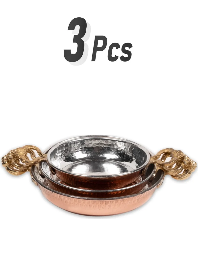 Handygoo Gaziantep Copper Pan Set of 3