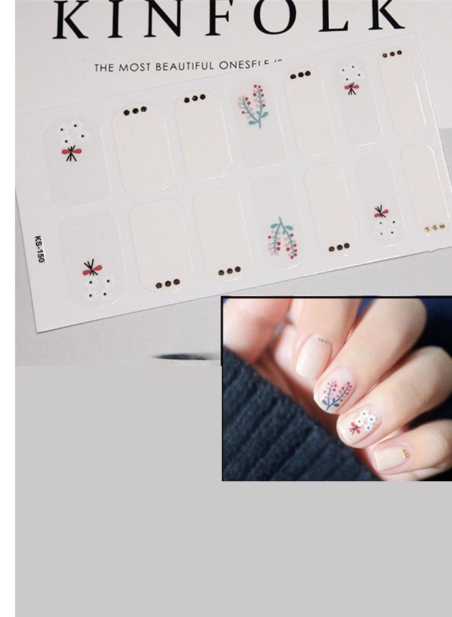 14-Pieces Fashion False Nails Sticker