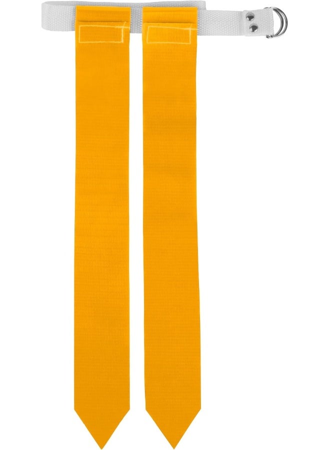 Crown Sporting Goods Flag Football Belt & Flags – Includes 1 Belt with 2 Flags, Accessories for Flag & Touch Games, Practices, & Training by Crown Sporting Goods (Yellow)  - Image 5