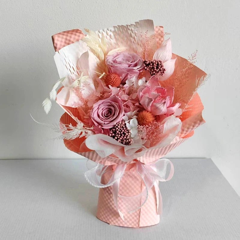 Bluejw Real Preserved Everlasting Rose – Dried Eternal Flower Bouquet with Elegant Window Gift Box, Long-Lasting Dried Plants for Graduation, Anniversary & Romantic Keepsake - Image 4