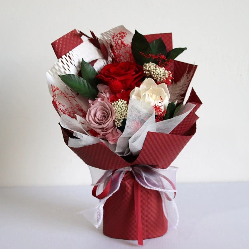 Bluejw Real Preserved Everlasting Rose – Dried Eternal Flower Bouquet with Elegant Window Gift Box, Long-Lasting Dried Plants for Graduation, Anniversary & Romantic Keepsake - Image 3