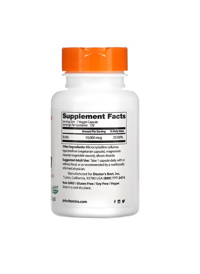 Doctor's Best - Vitamin C with QC 1000 mg 120 Veggie Caps - Image 1