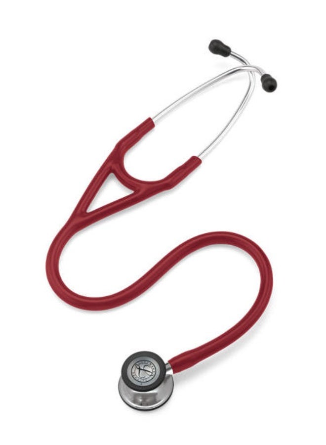 ثري أم ليتمان سماعة طبية من نوع 3M Littmann، مخصصة لأمراض القلب من النوع الرابع، أنبوب أحمر بطول 27 بوصة، رأس سماعة أسود، 6170 - Image 4