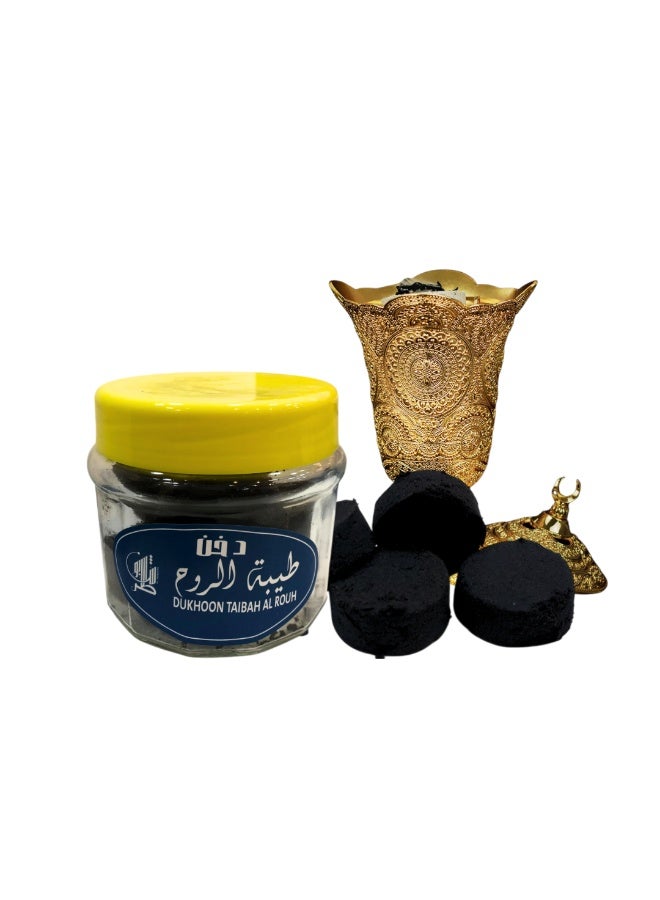 KAAF CREATIONS Bakhoor, Dukhoon taibah al rouh, Best for Home & Majlis, Long-Lasting, Rich Oud Fragrance 140g - Image 4