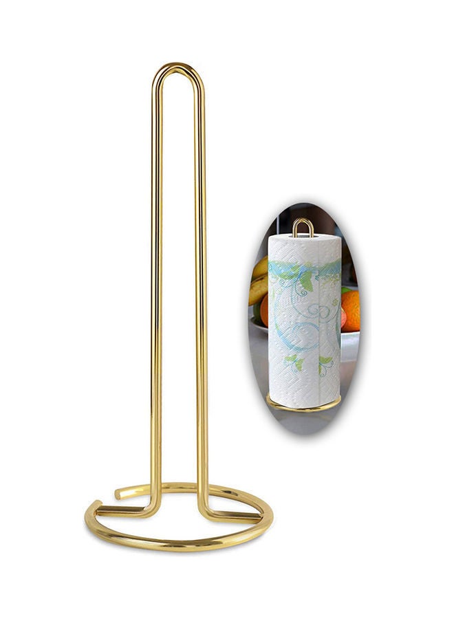 NIBEMINENT Kitchen Roll Holder Gold 32x13x3.6cm - Image 1
