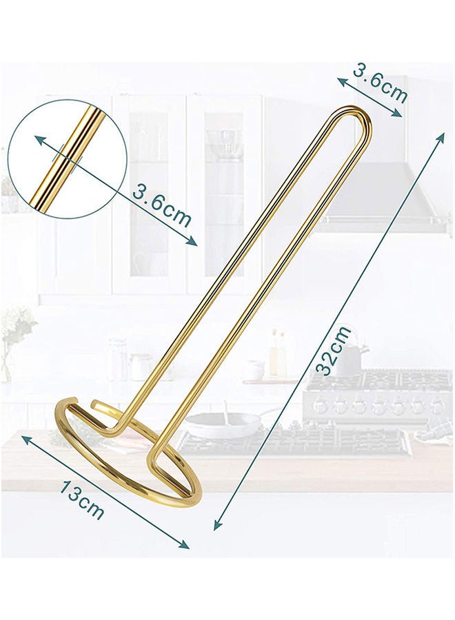 NIBEMINENT Kitchen Roll Holder Gold 32x13x3.6cm - Image 2