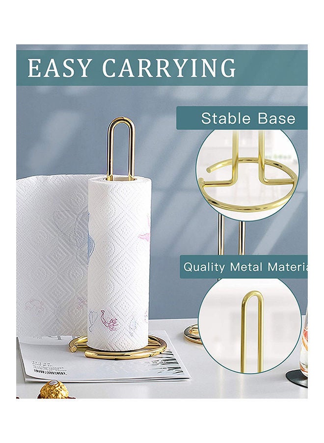 NIBEMINENT Kitchen Roll Holder Gold 32x13x3.6cm - Image 5