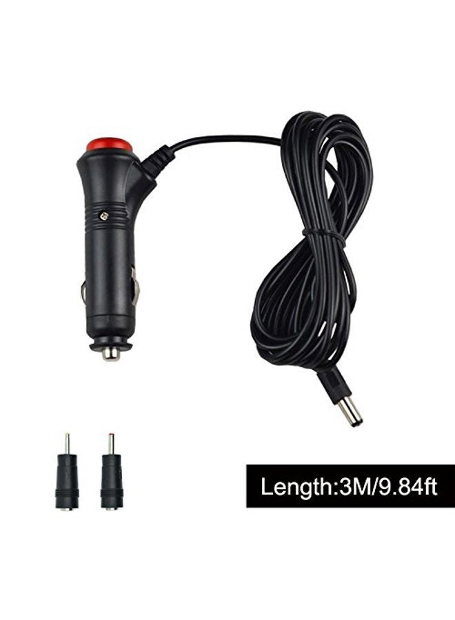 REARMASTER 12/24V Car Cigarette Lighter Power Adapter - Male Plug Extension Cable with Switch Button for DC 5.5mm x 2.1mm, 2.5mm x 0.7mm, 3.5mm x 1.35mm - Image 5