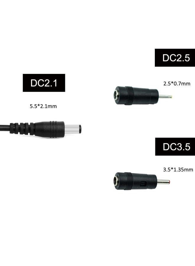 REARMASTER 12/24V Car Cigarette Lighter Power Adapter - Male Plug Extension Cable with Switch Button for DC 5.5mm x 2.1mm, 2.5mm x 0.7mm, 3.5mm x 1.35mm - Image 3