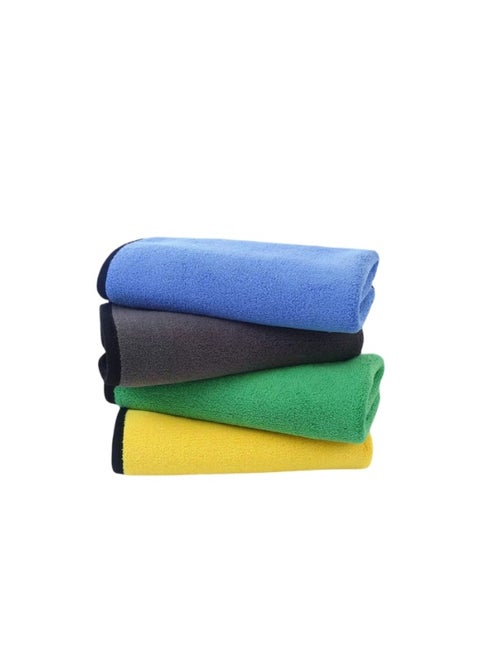Microfiber Towel Cloth 3Pcs Double Sided Extra Thick Plush Lint Super Absorbent Detailing for Car, Windows, Screen and Kitchen, 30X40 cm, Pack of 3