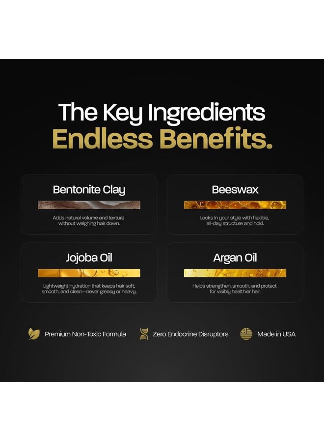 Based Bodyworks بومادة بيسيد للرجال، عناية شعر عالية الجودة مع تثبيت متوسط، لمعان طبيعي وعطر، سهل الاستخدام ومناسب لجميع أنواع الشعر، بومادة مرطبة ومغذية (85 جرام عبوة واحدة) - Image 3