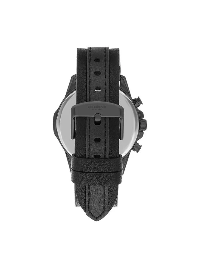 لي كوبر LEE COOPER LC07493.652 Men Multi Function Display Watch & Leather Strap Grey