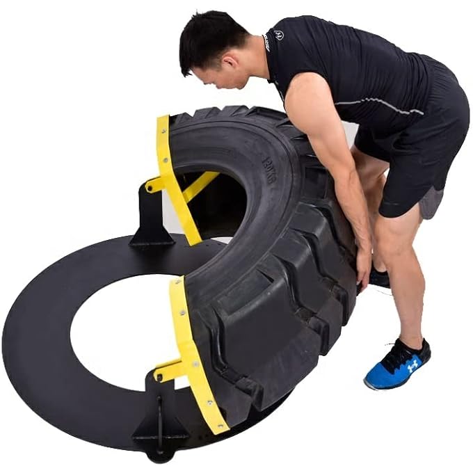 rayihni Tire Flip Crossfit Workout Training Machine Indoor Gym Fitness Equipment Machine Tire Flip Machine Explosive Power Fitness Roll Tire Strength Physical Training Tire-Mf-0152 Sl - Image 5