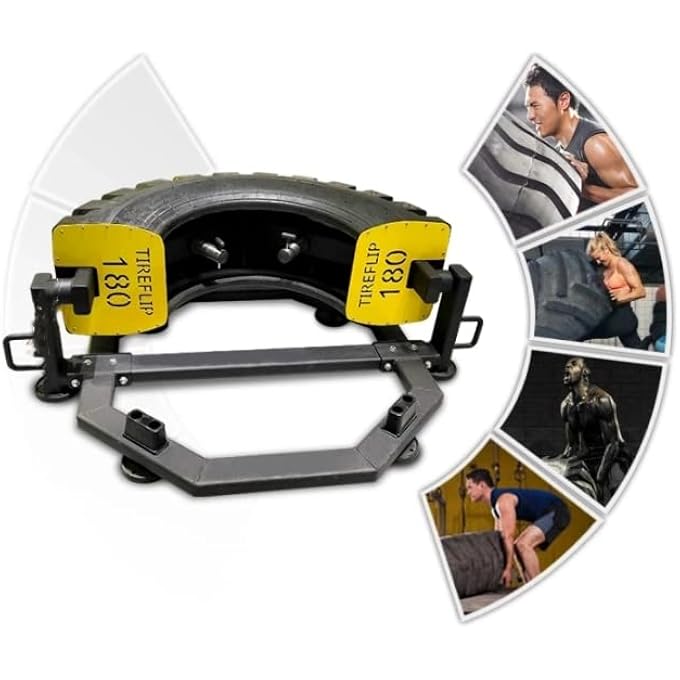 rayihni Tire Flip Crossfit Workout Training Machine Indoor Gym Fitness Equipment Machine Tire Flip Machine Explosive Power Fitness Roll Tire Strength Physical Training Tire-Mf-0152 Sl - Image 1