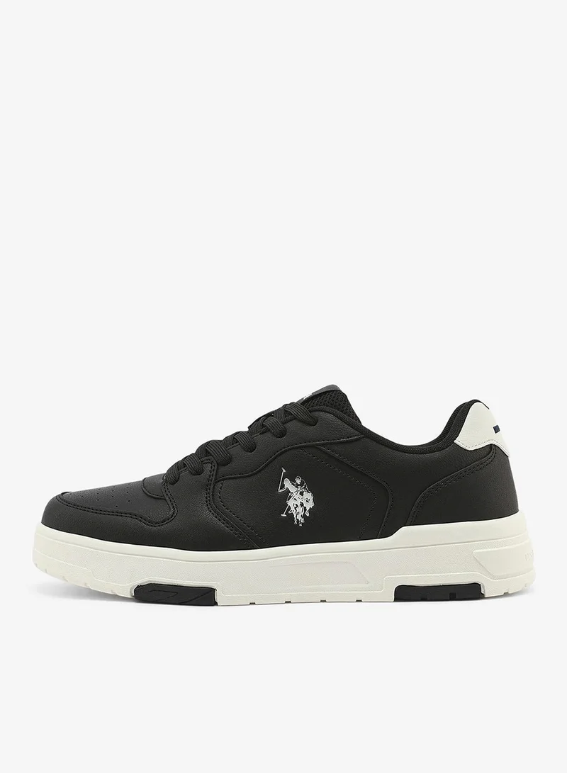 U.S. Polo Assn. black Men's Black Sneakers - Lightweight, Breathable and Comfortable Shoes for Men | Best Price UAE
