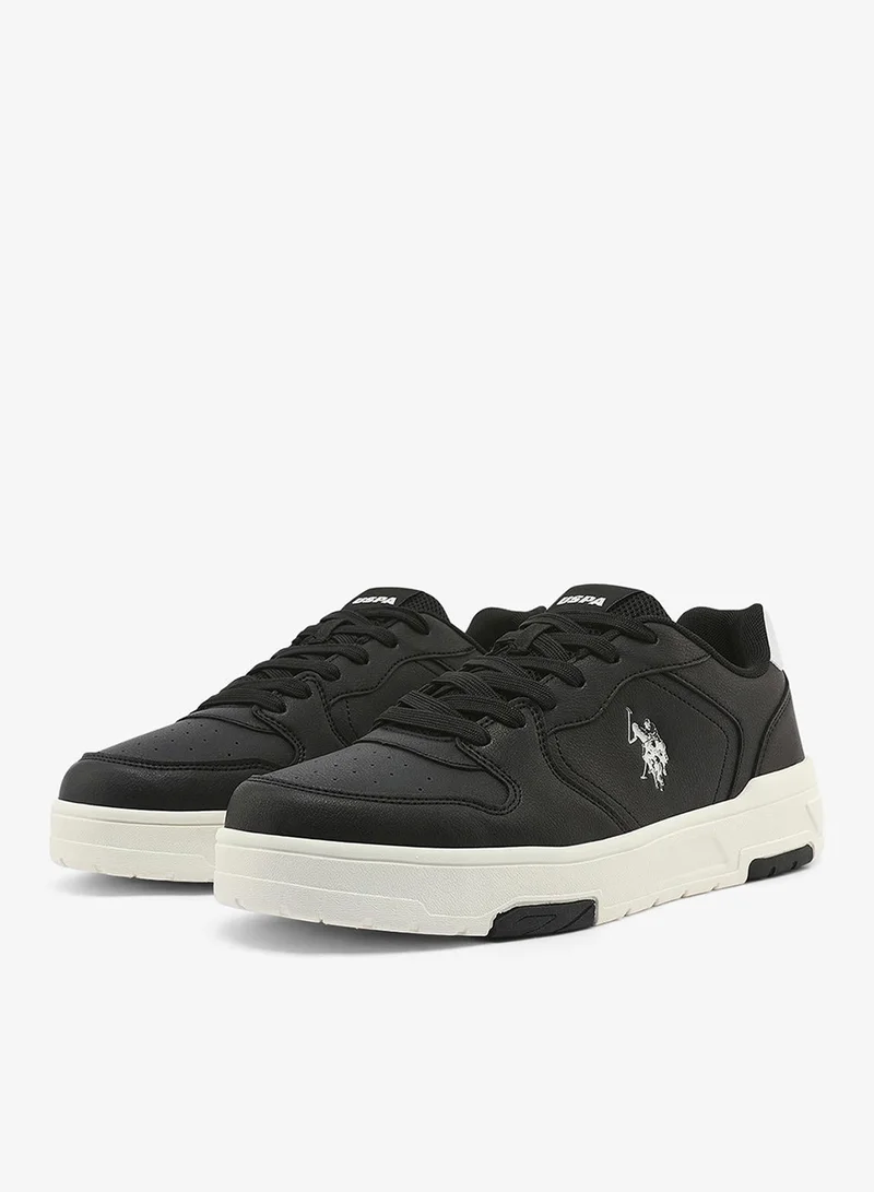 U.S. Polo Assn. black Men's Black Sneakers - Lightweight, Breathable and Comfortable Shoes for Men | Best Price UAE