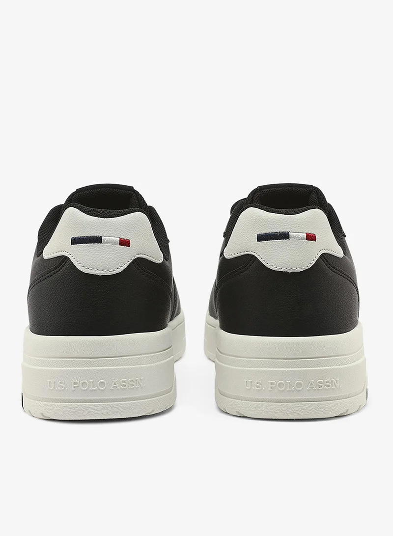 U.S. Polo Assn. black Men's Black Sneakers - Lightweight, Breathable and Comfortable Shoes for Men | Best Price UAE