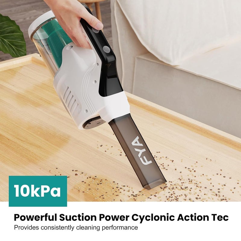 FYA 5in1 Wireless Handheld Vacuum Car Vacuum Cleaner with LED Light for Home 10kpa Powerful Suction Lightweight Portable Vacuum for Pet Cordless Vacuum for Carpet Stairs Pet Hair Deep Cleaning - Image 2