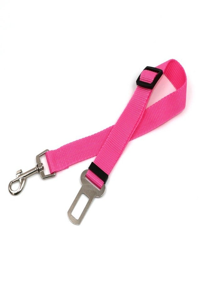 Magik 3 PCS Magik Adjustable Pet Dog Cat Car Seat Belt Safety Leads Vehicle Seat Belt Harness (Pink) - Image 2
