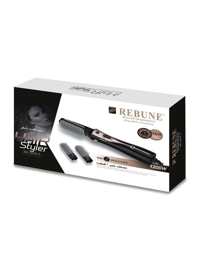 REBUNE Hair Styler Black - Image 1