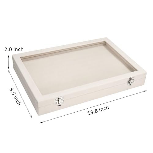 Vicoter Rings Organizer Tray 100 Slot Velvet Ring Earring Storage Box TranSparent Cover Jewelry Store Ring Display Box Jewelry Display Cabinet for Girl Wife Mother - Image 2