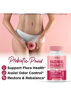 New Age NEW AGE Vaginal Probiotics for Women with Prebiotics, Cranberry Extract, and a Lactobacillus Probiotic Blend, Supports Healthy pH Balance, Odor Control, Vaginal Flora - 60 Capsules  - Image 5