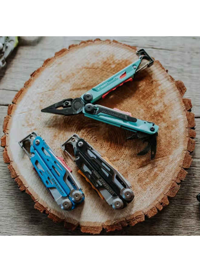 LEATHERMAN أداة متعددة الاستخدامات ليثيرمان سيجنال فاير زرقاء لمعدات البقاء في الهواء الطلق والتخييم - Image 4
