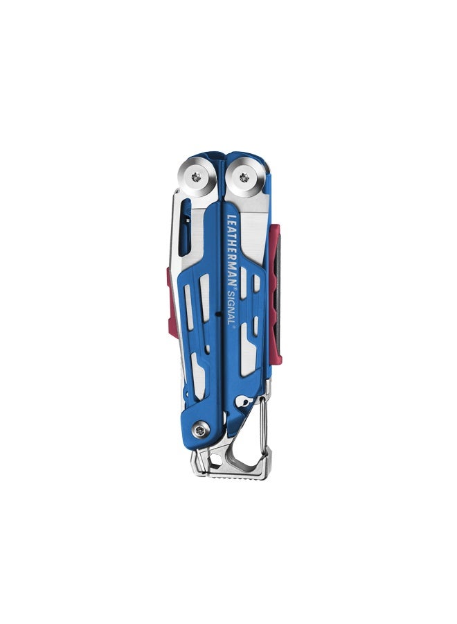 LEATHERMAN أداة متعددة الاستخدامات ليثيرمان سيجنال فاير زرقاء لمعدات البقاء في الهواء الطلق والتخييم - Image 2