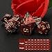 QMAY DND Dice Set DD Polyhedral Dice 7 Pcs for Dungeons and Dragons Red and Black - Image 4