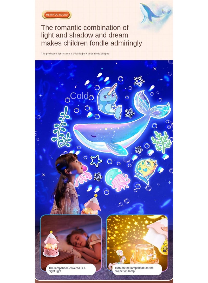 General Carousel Projection Light Gift Music Box Starry Sky Light  - Image 5